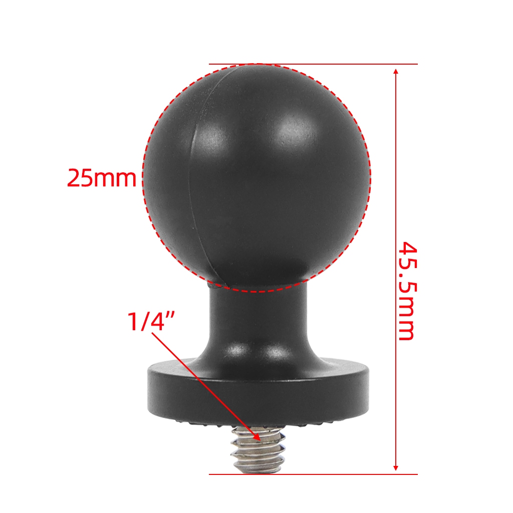 1.5 Pulgada Ballhead Converter Sa 1/4 Screw Head Para Sa Car Monitor