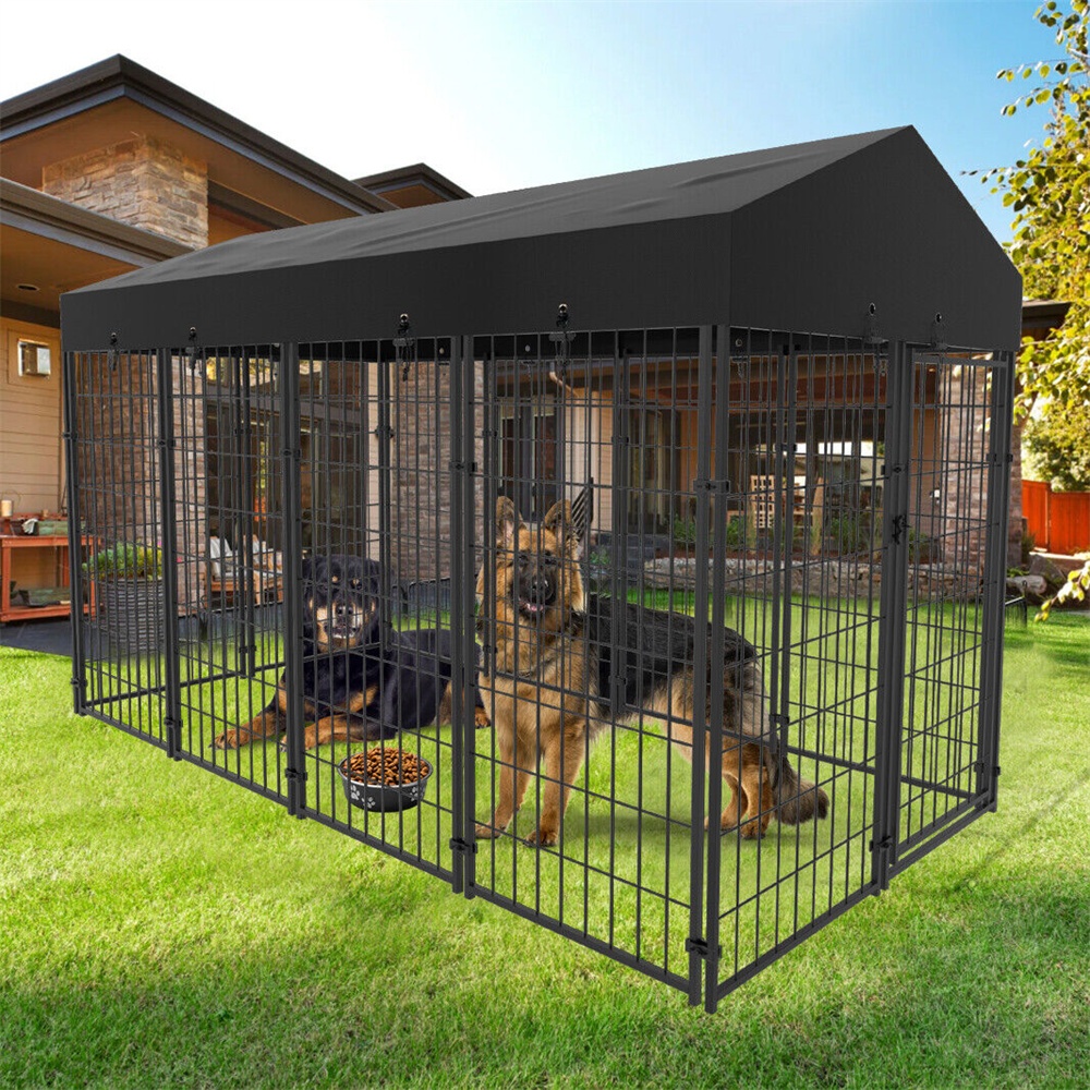 Giant Strong Steel Pet Dog Enclosure Run House Playpen Rabbit Hutch ...