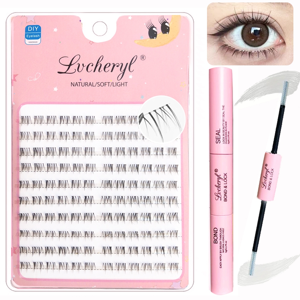 Lvcheryl Under Lashes Natural Lower Eyelashes Extension Bottom Handmade ...