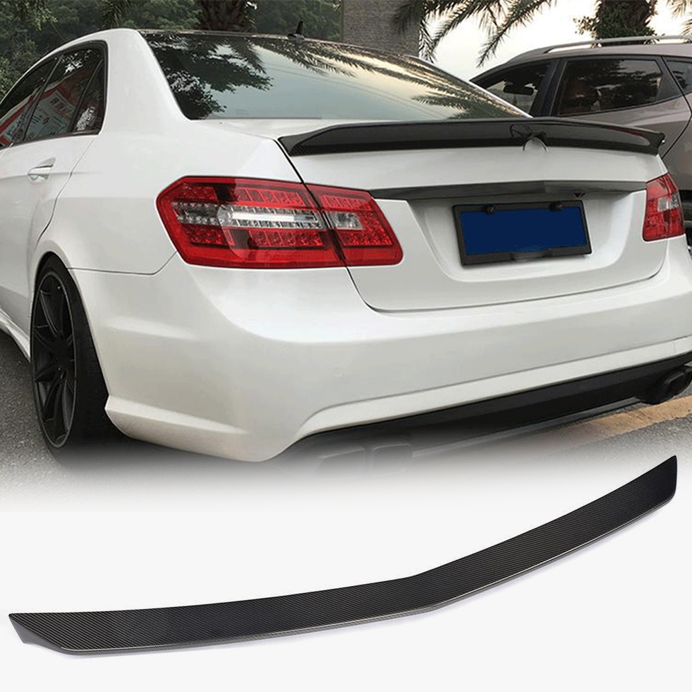 For Mercedes Benz E Class W212 Carbon Fiber Rear Trunk Spoiler Boot