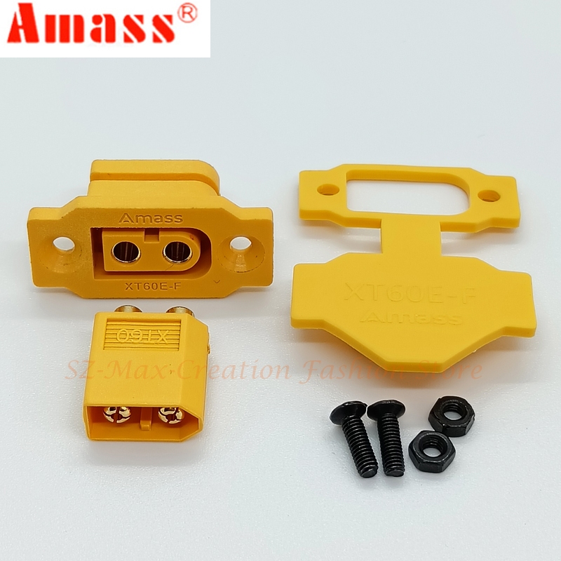 Boladge – Lot De 10 Connecteurs Femelles XT60E-F Montables – 30A / 60A – Pour Drones FPV Et RC – Vis Et écrous Inclus