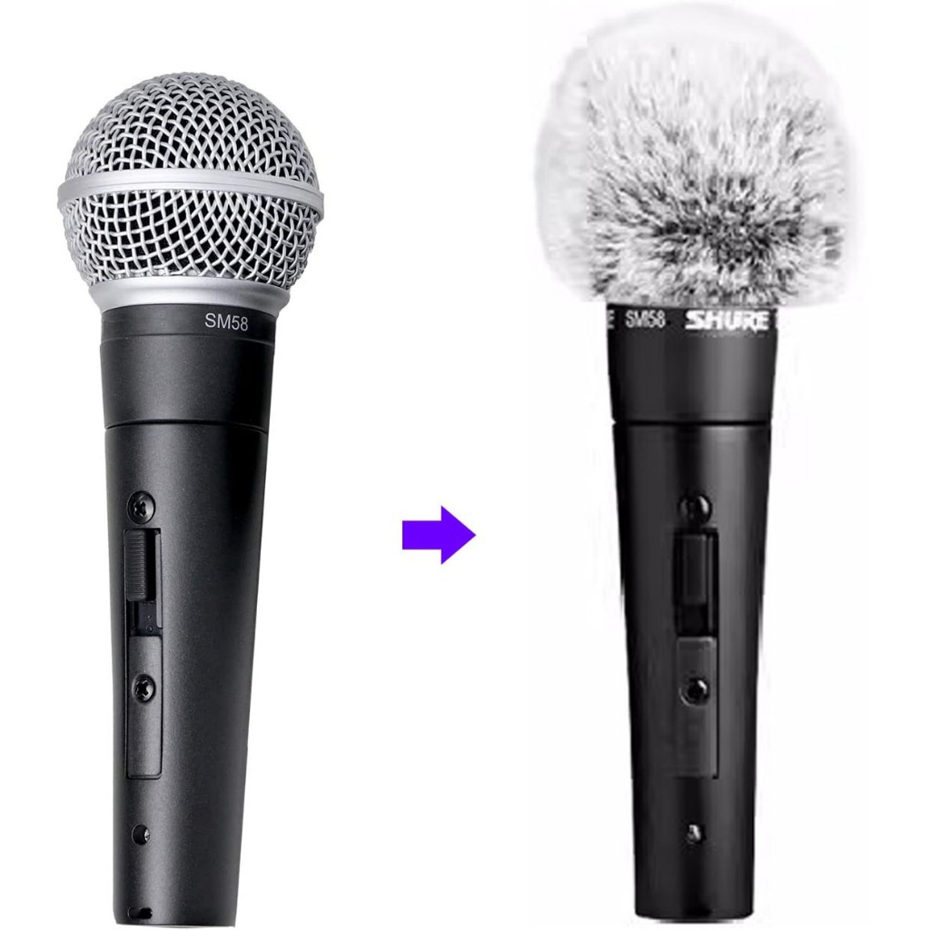 Microphone Furry Windscreen for SM58 Customized Pop Filter Deadcat