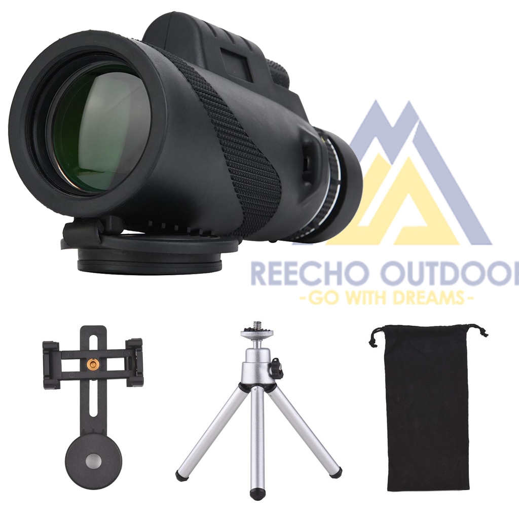 【REECHO OUTDOOR】80x100 magnification monocular tripod mobile phone