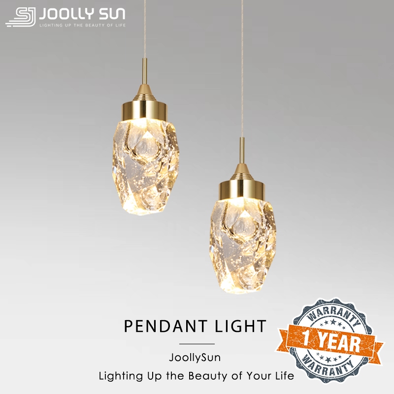 Crystal Pendant Light LED Lampu Gantung Lampu Hiasan Modern Gold ...
