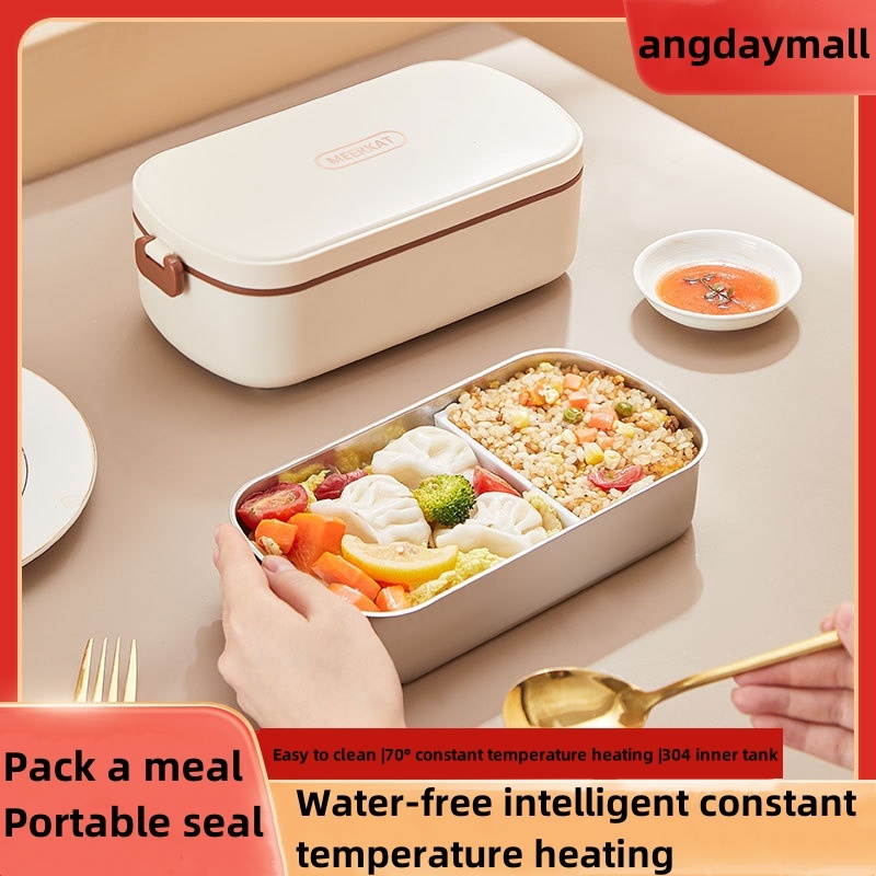 Stainless Steel Electric Lunch Box Bento Box WaterFree Insulated Lunch