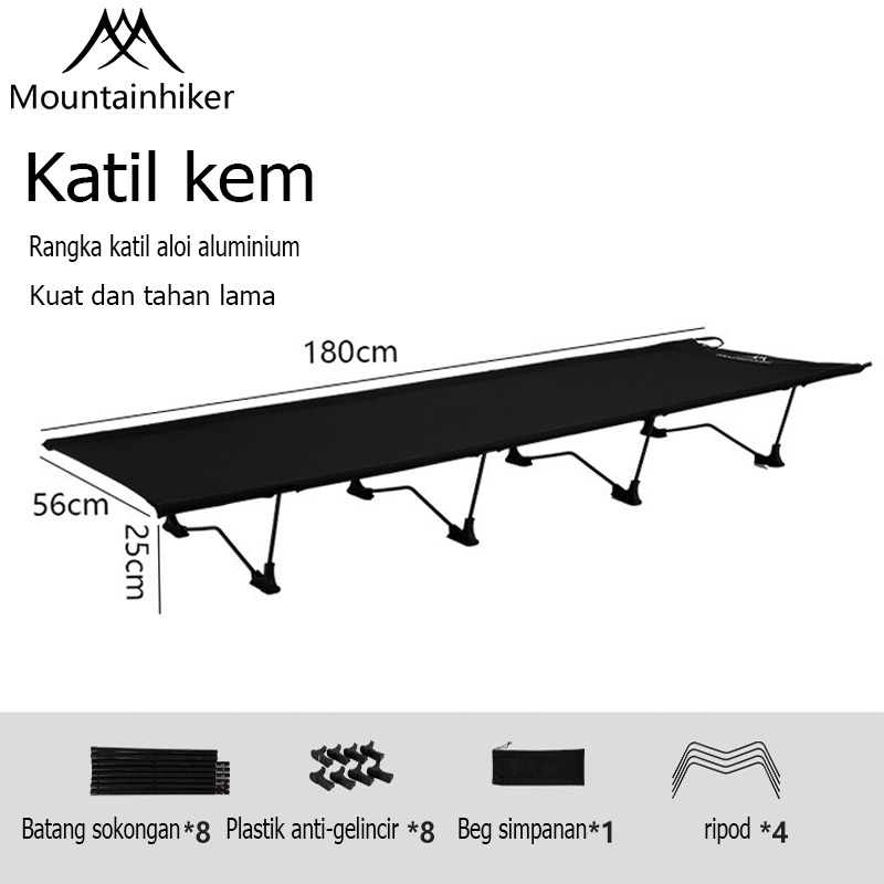 Mountainhiker New heightadjustable camping bed foldable camping bed