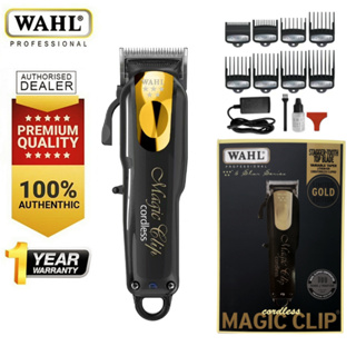 Wahl Professional 5-Star Limited Edition Black & Gold Cordless Magic Clip  #8148 - Great for Professional Stylists and Barbers