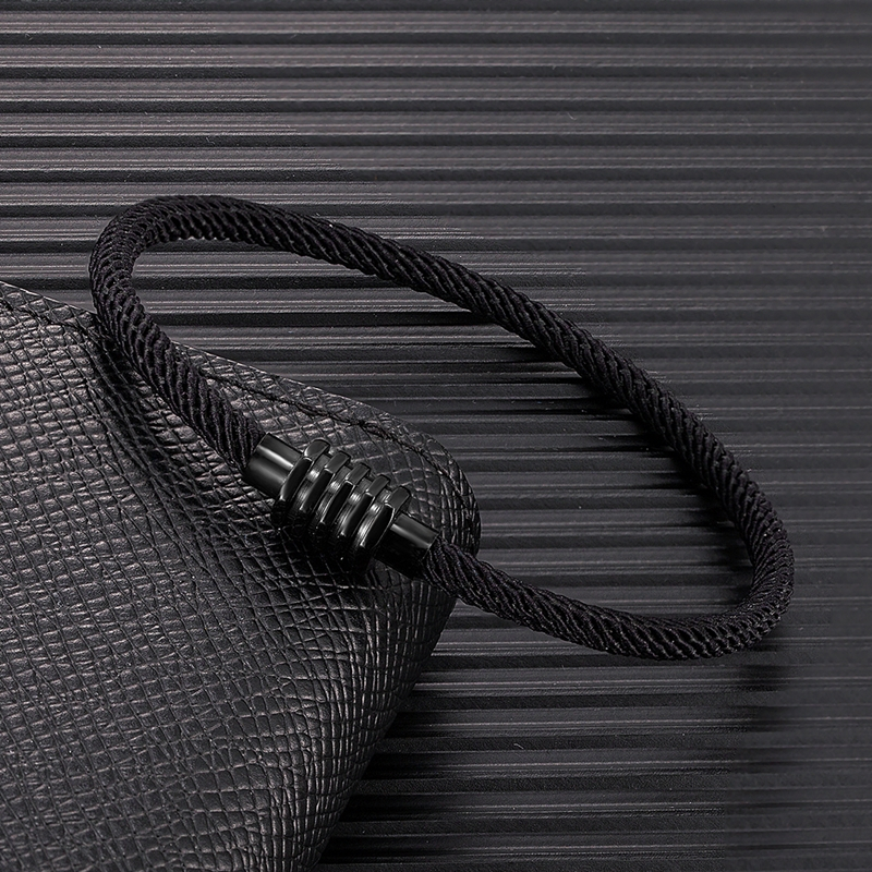 MKENDN Minimalist Hex Buckle Waterproof String Rope Bracelet Unisex ...