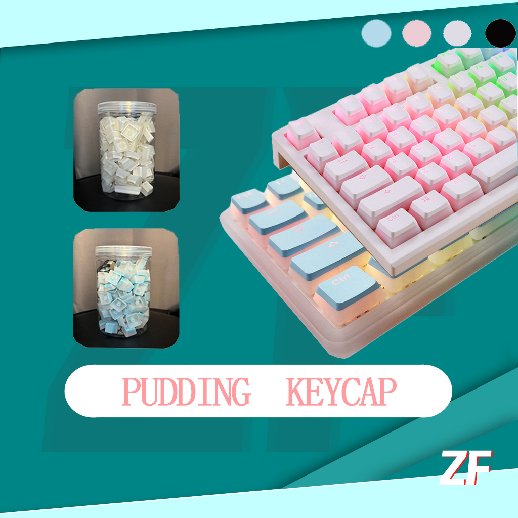 ZIFRIEND Pudding Keycap 130Key OEM For Customized Keyboard Game