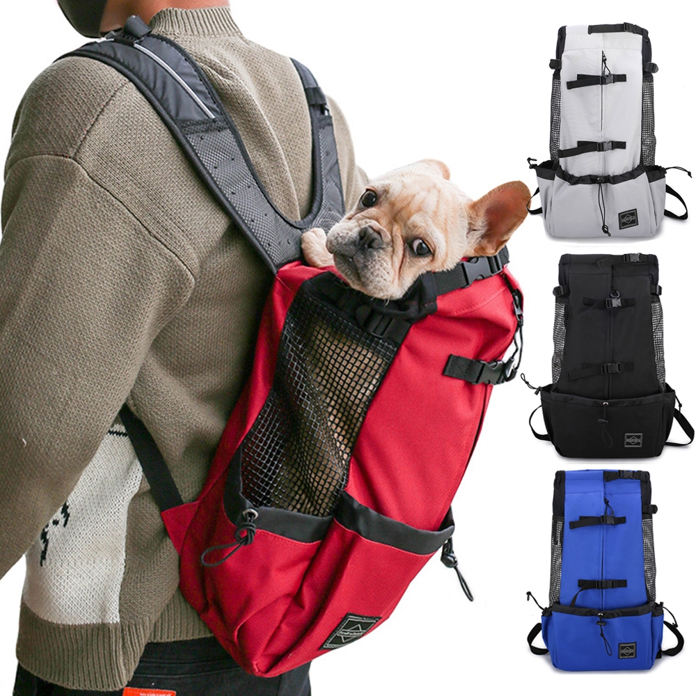 Dog Outcropping Backpack Carrier Pet Breathable Washable Dog Bags