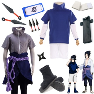 Anime Uchiha Sasuke cosplay costume Shippuden clothing Halloween