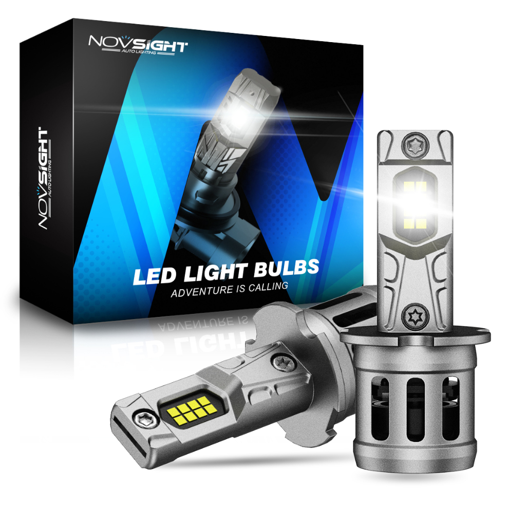 Novsight In Line N63 H3 Car LED fog light 90w 6500k 20000lm headlight ...