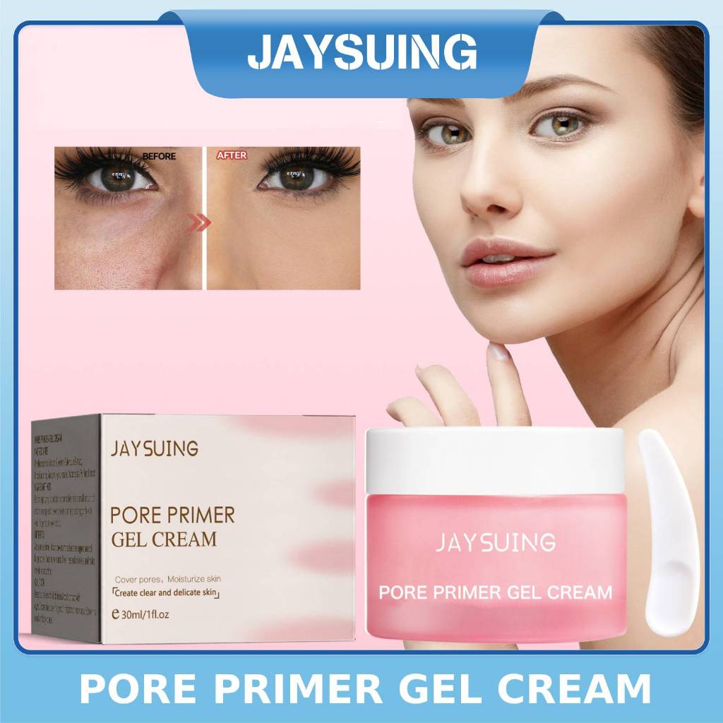 Jaysuing Pore Primer Gel Cream 30g Invisible Pore Primer Long-lasting ...