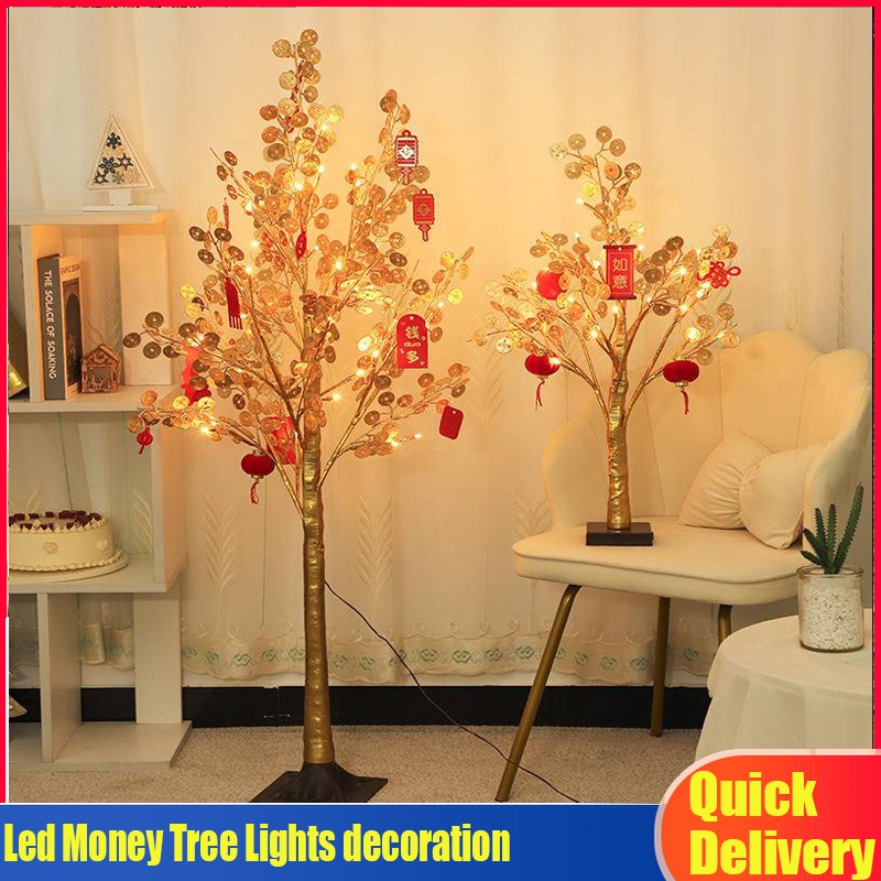 【Free shipping】Led Money Tree Lights decoration bedroom decoration ...