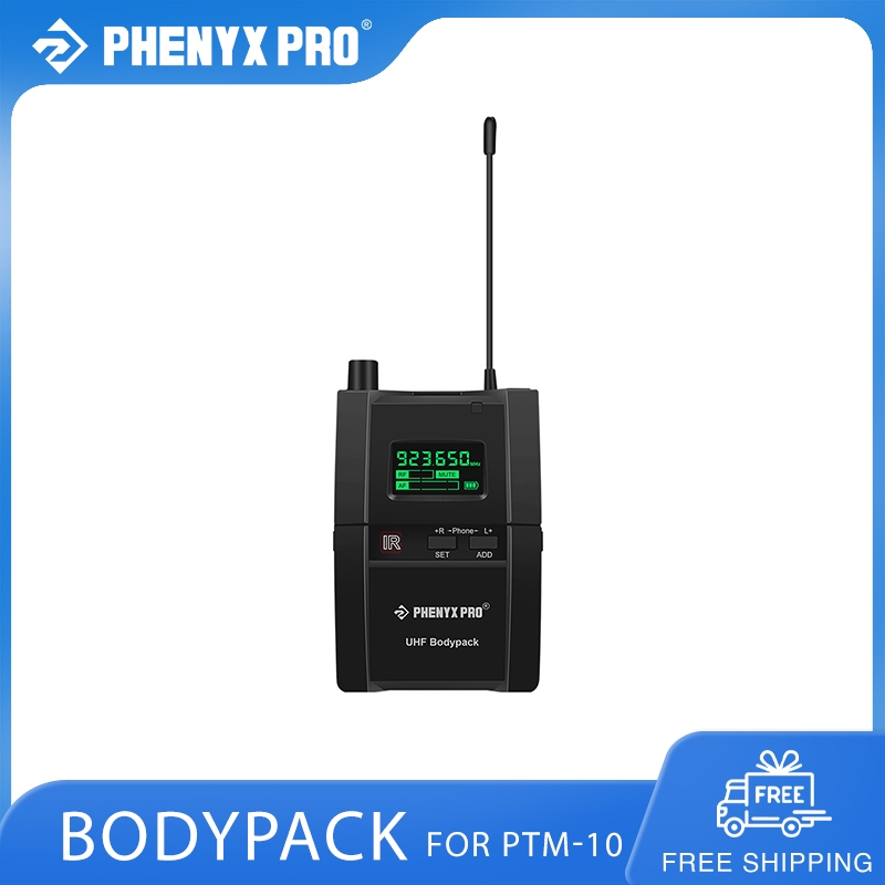 Phenyx Pro PTM-10 Stereo Wireless In Ear Monitor System Bodypack ...
