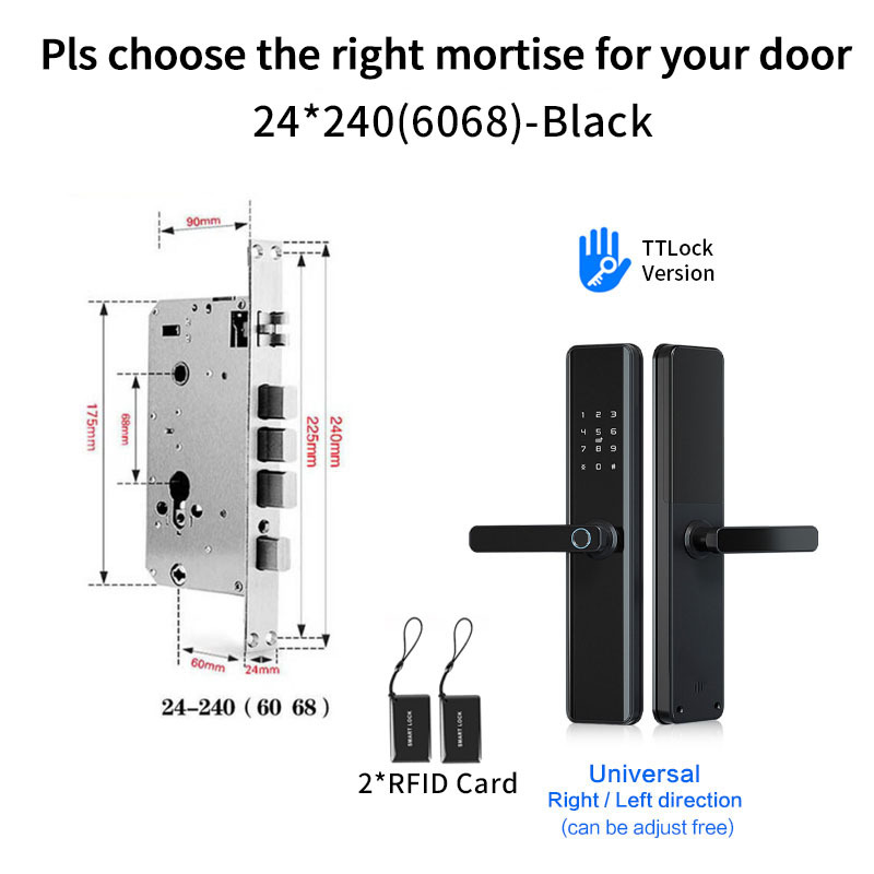 Smart Fingerprint Door Lock TTLOCK APP Digital Door Lock Electronic
