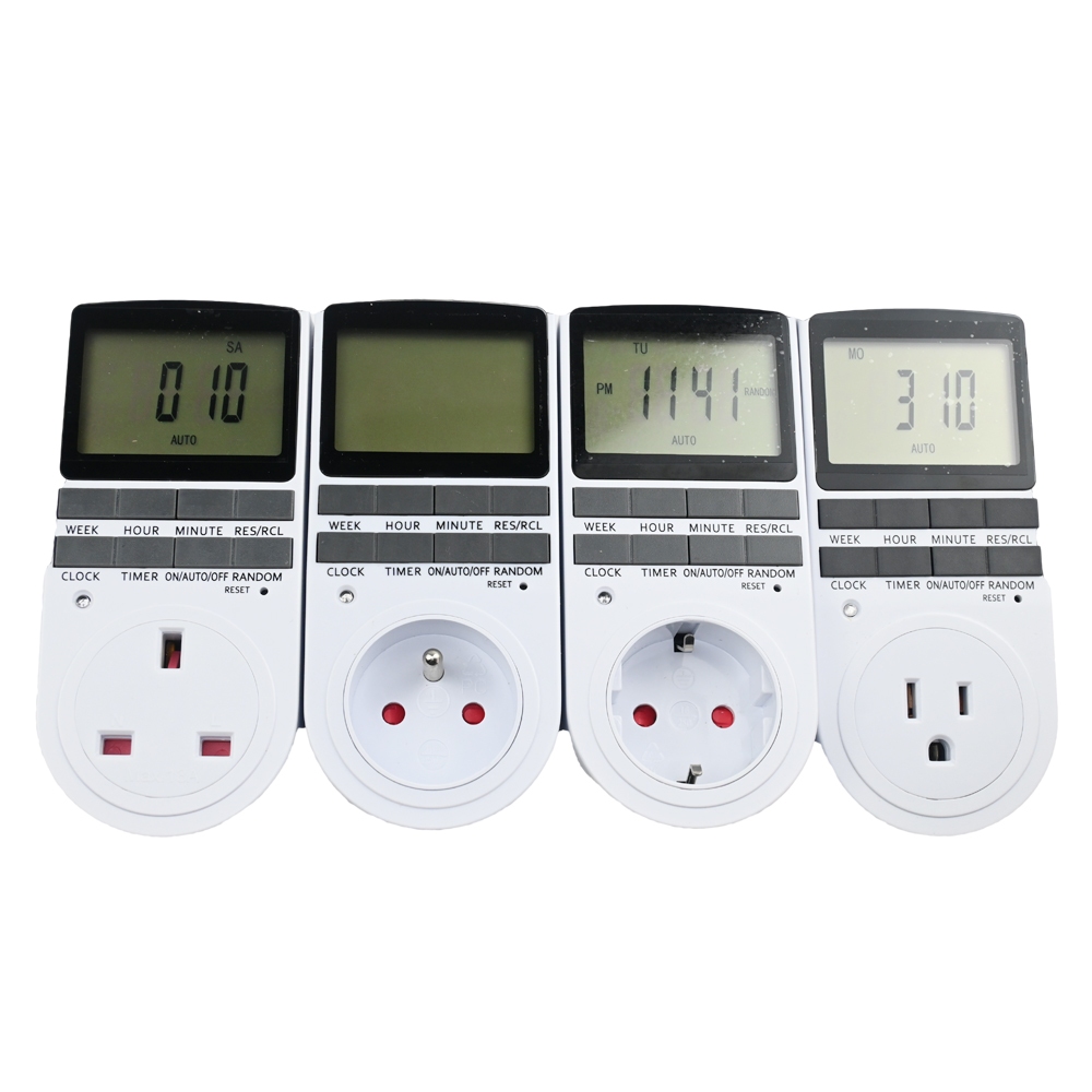 EU Electronic Digital Timer Switch US FR BR Plug Kitchen Timer Socket ...