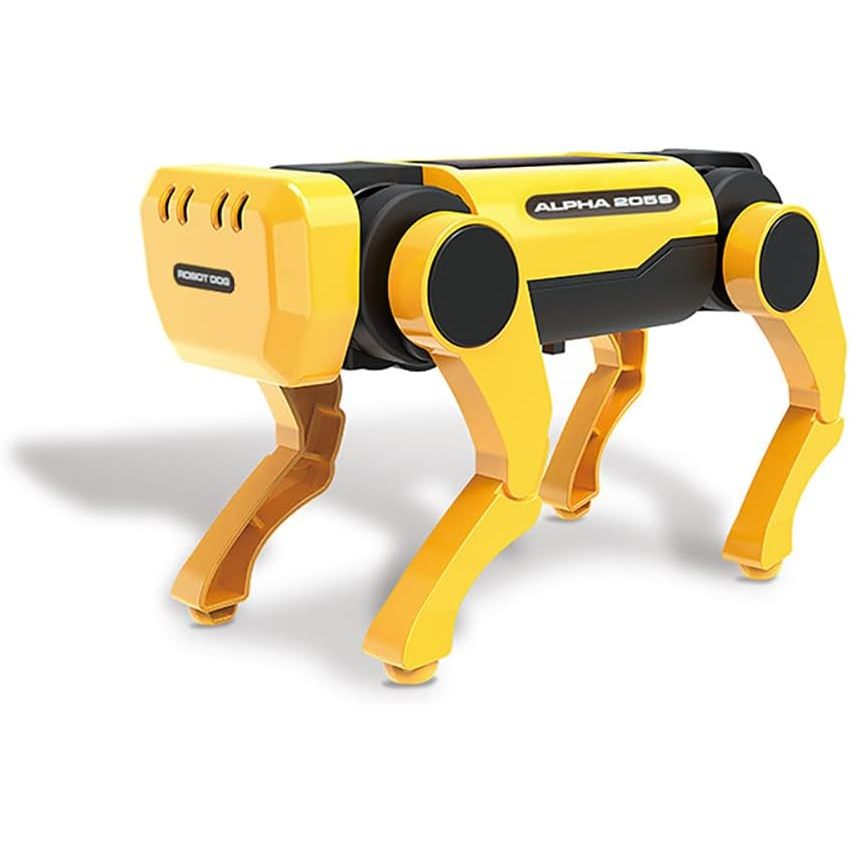 Mechanical Dog, Solar Electric Mechanical Toy Dog 2 Battery Modes ...