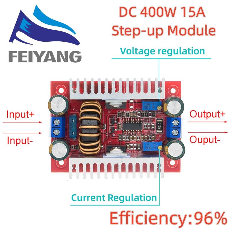 DC 400W 15A Step-up Boost Converter Constant Current Power Supply LED ...