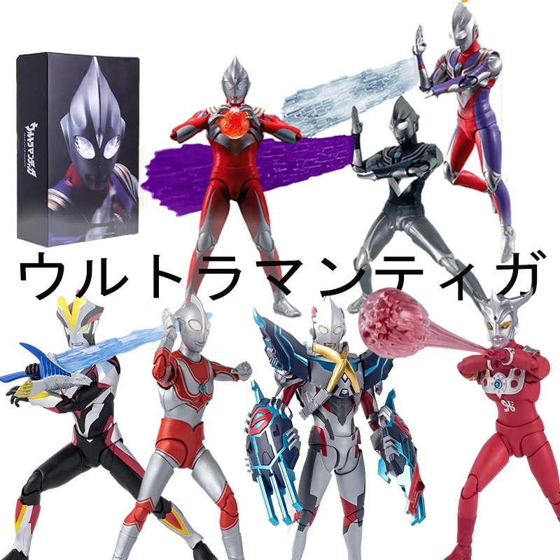 Ultraman X S H Figuarts Leo Tiga Dark Zero Rabbit Form Jack Victory SHF ...