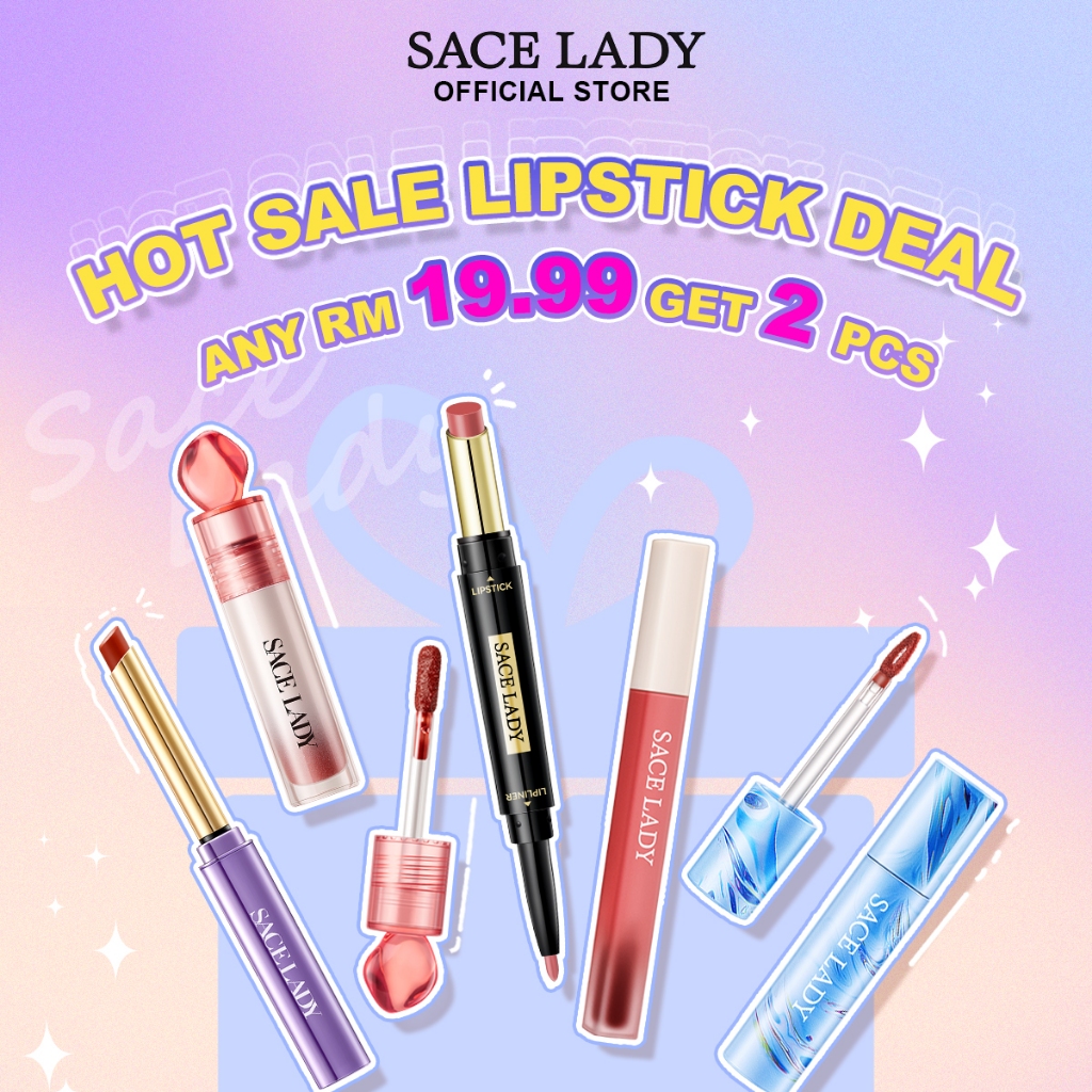 [LIPSTICK PROMOTION] SACE LADY Lipstick High pigment Liptint Long