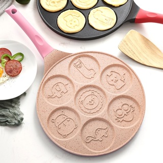 1pc Mini Pancake Griddle, Mini Pancake Pan,pancake Maker With 7 Mold Design