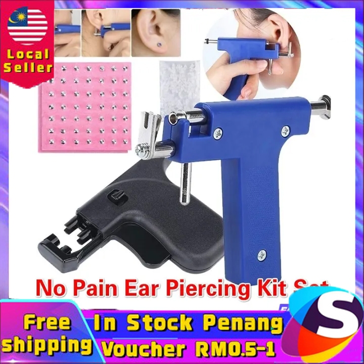 【Malaysia Spot Sale】Safety Stainless Steel Ear Piercing Gun with ...