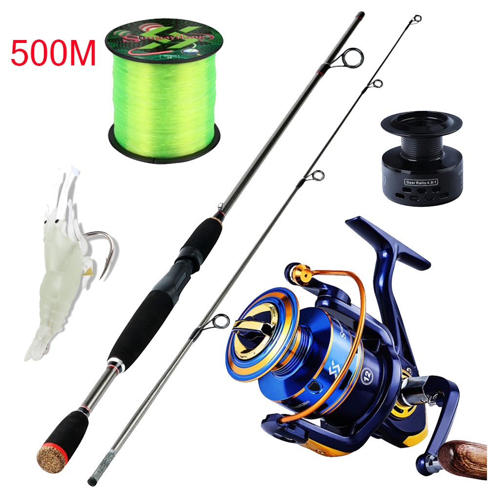 Sougayilang 5 Section Spinning Casting Speed Fishing Rods