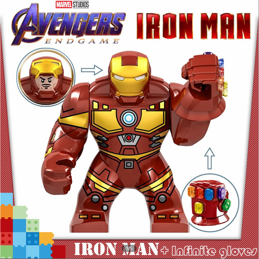 Avengers: endgame big lron Man InfinityGauntlet LEGO Minifigure ...
