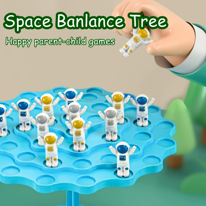 Children balancing Spaceman Frog Balance Tree Stacking Intelligence ...