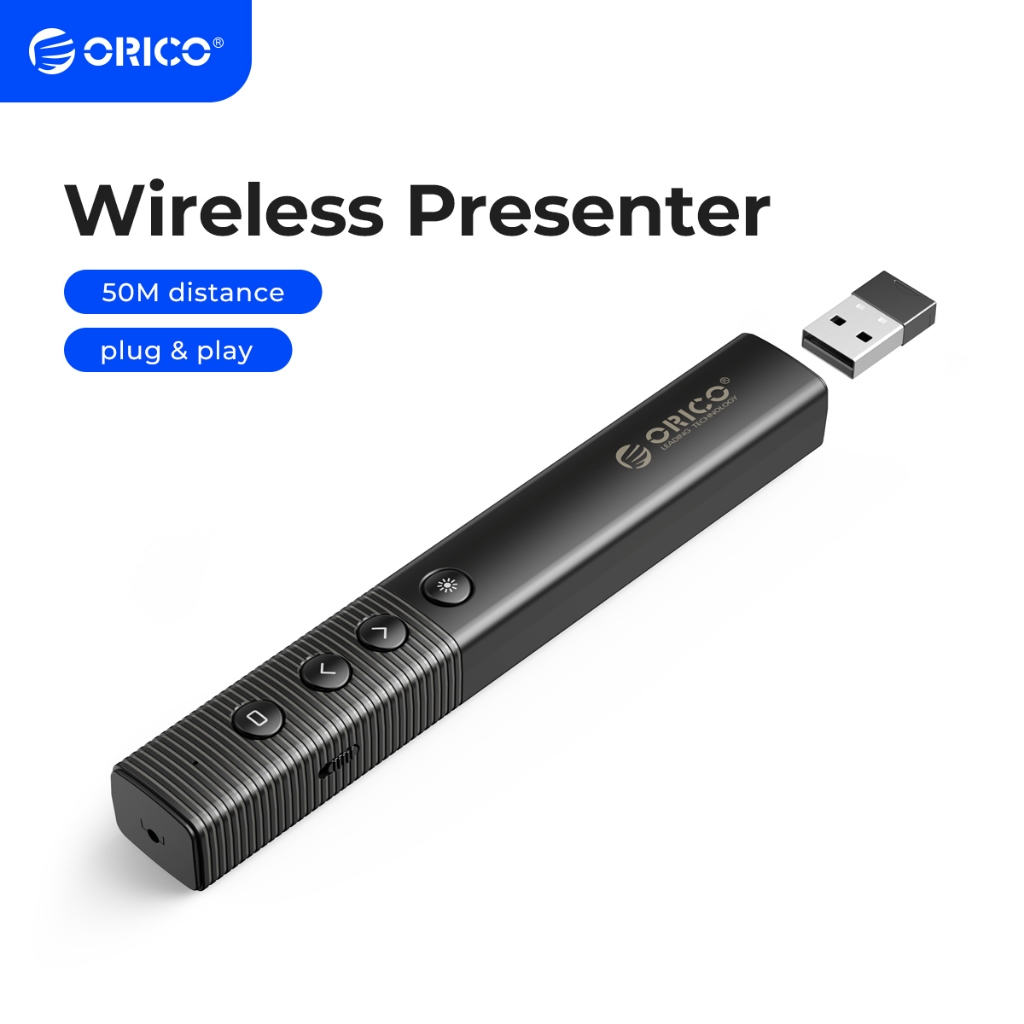 ORICO Presentation Clicker Remote Laser Pointer Wireless USB Presenter