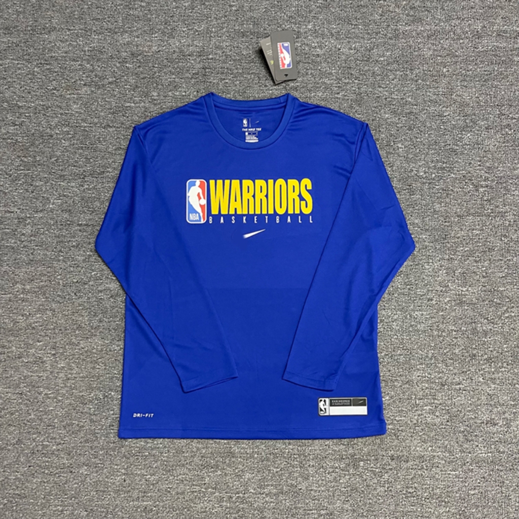 NBA Men's Warm Up Training Top Quick Dry Breathable Long Sleeve TShirt