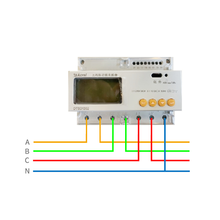 Acrel DTSD1352-C Solar Energy Meter Din-rail 3 Phase Solar Power Meter ...