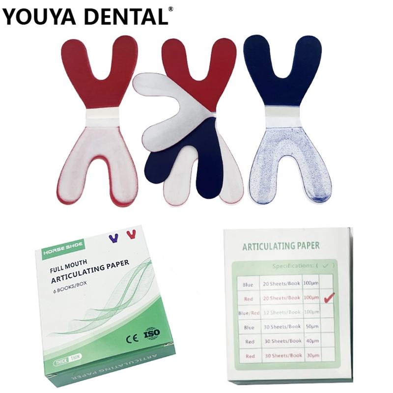 120pcs/box Full Mouth Strips Articulation Occlusion Paper Dental