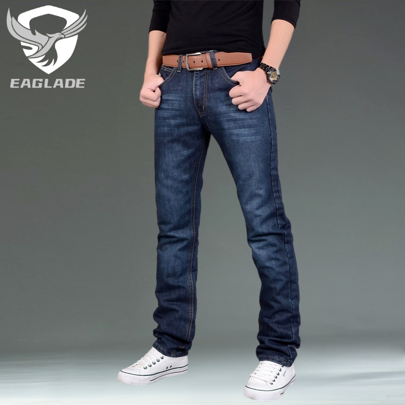 Slim Fit Jeans Men Straight Cut Straight Denim 6699 | Shopee Malaysia