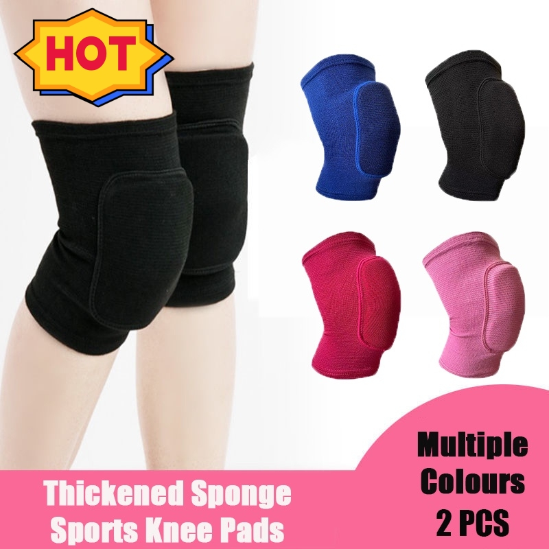 2PCS Sports Knee Pad Dancing Support Knee Protector Volleyball Yoga