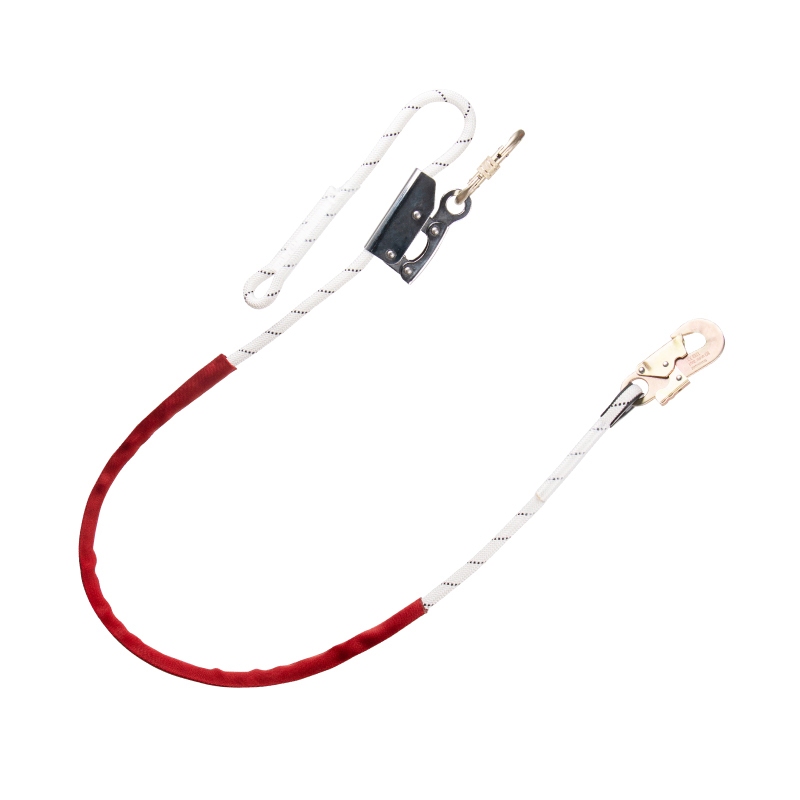 Work Positioning Lanyard Adjustable 12mm Rope Steel Grab Tree Tower