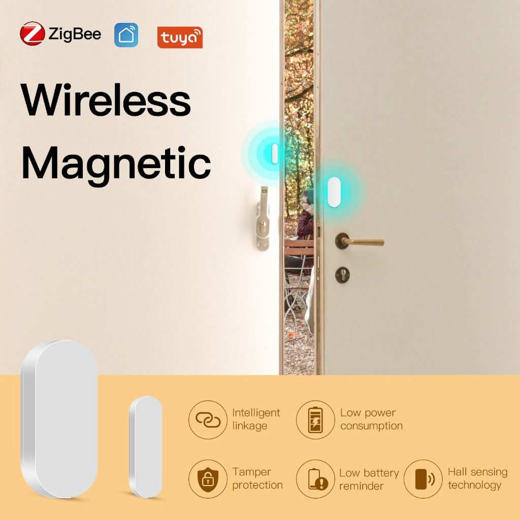BOIO Tuya WIFI/ZIGBEESmart Window Door Gate Sensor Detector Smart Home ...