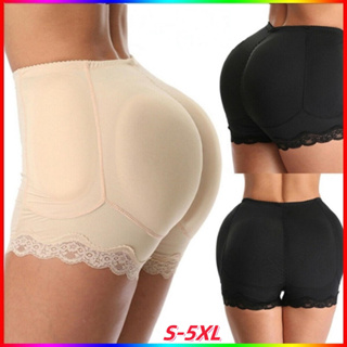 Sexy Black And White Padded Butt And Hip Size Enhancer Panties For