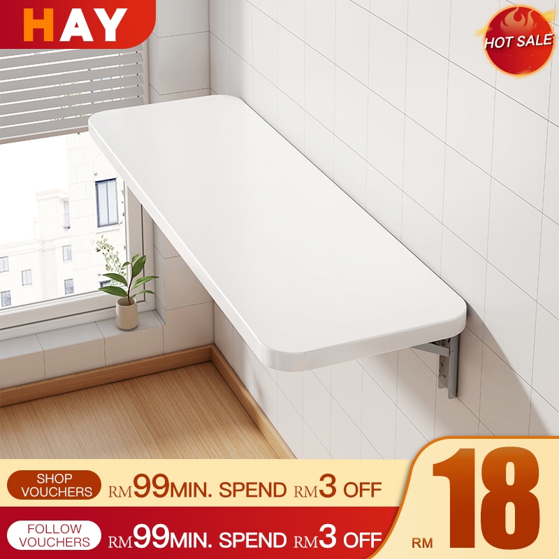Foldable Table with Bracket Wall Mounted Hanging Foldable Table Wall ...