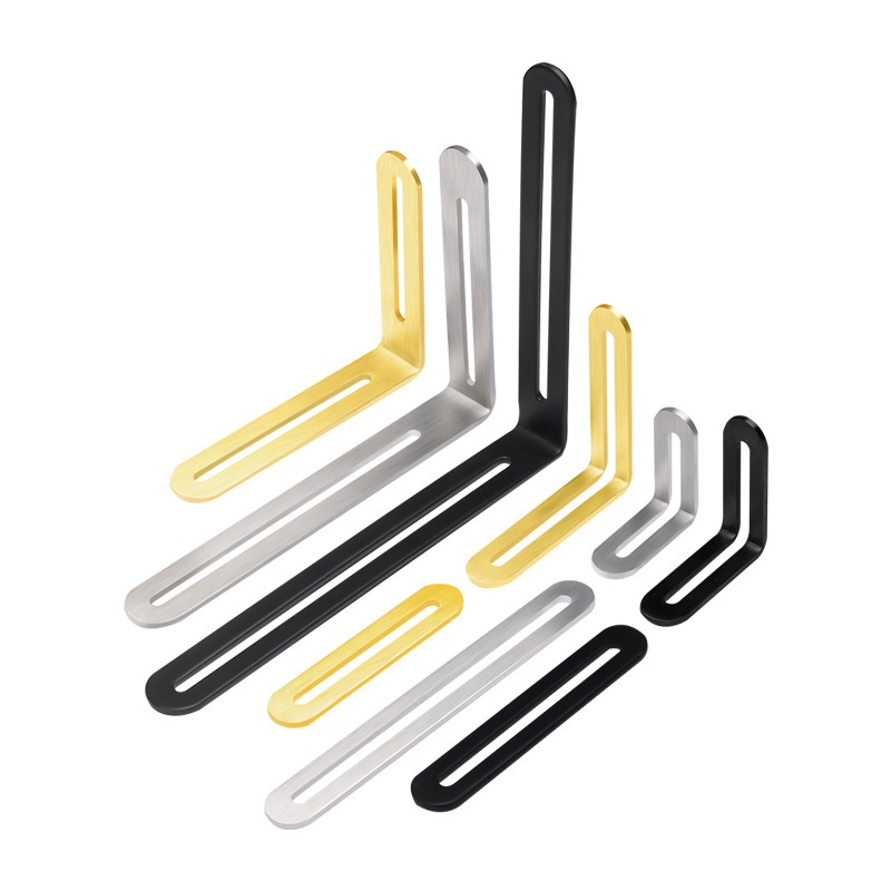 4PCS Stainless Steel Adjustable Corner Braces, Stainless Steel L