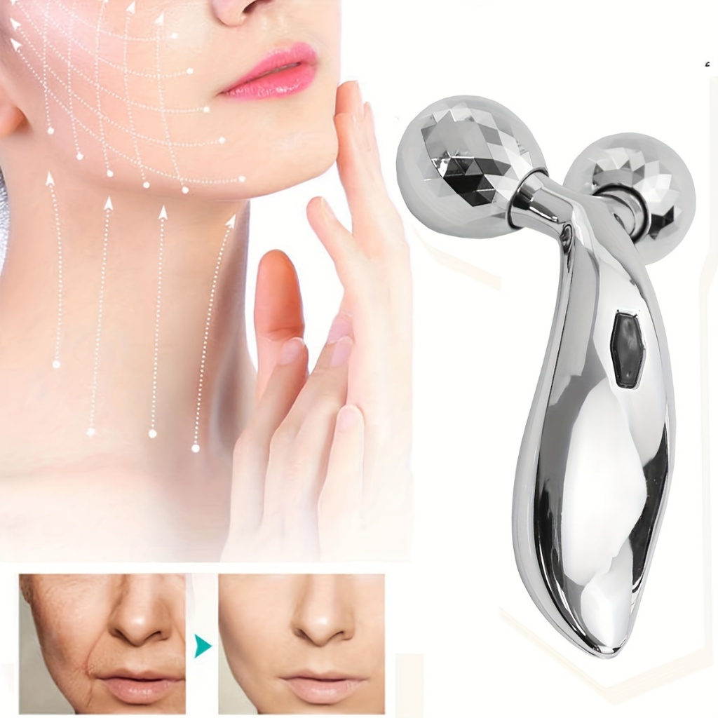 3D Roller Face Massager, Face Sculpting Tool - Facial Massager Lifting ...