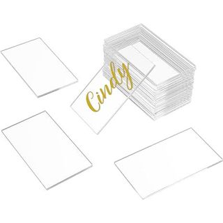  EXCEART 6pcs Conference Board Acrylic Invitations Blanks  Acrylic Blanks Acrylic Table Signs Blank Acrylic Signs Large Acrylic Sign  Name Place Cards Wedding Place Cards Triangle Sign : Office Products
