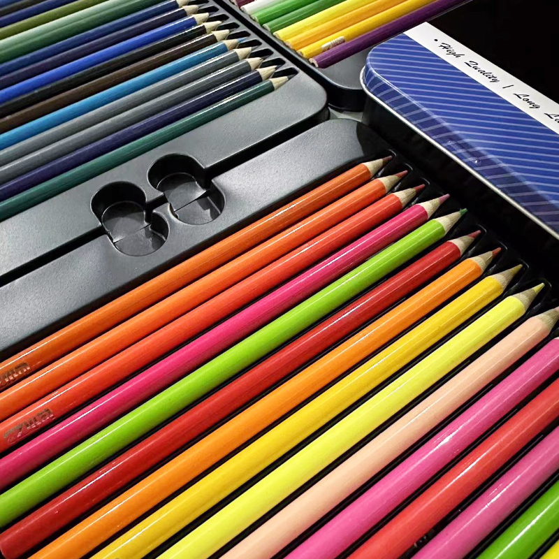 Product image LolliZ 72 Colors Metal Box Professional Oil Colour Pencil Set Artist Painting Sketching Wood Color Pencil School Art Supplies 4