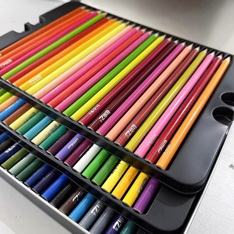 Product image LolliZ 72 Colors Metal Box Professional Oil Colour Pencil Set Artist Painting Sketching Wood Color Pencil School Art Supplies 3