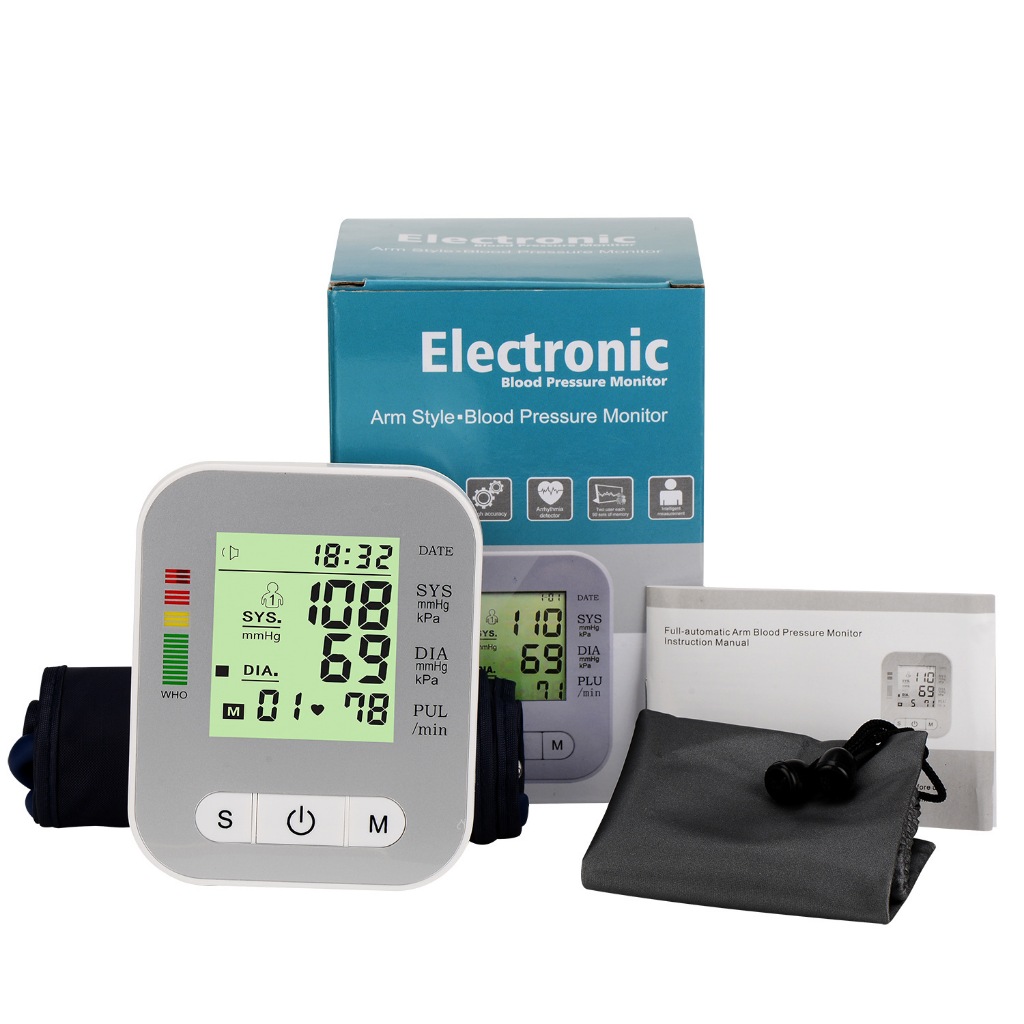 Medical Electronic Blood Pressure Monitor Tekanan Darah Digital Household Blood Pressure Machine Met