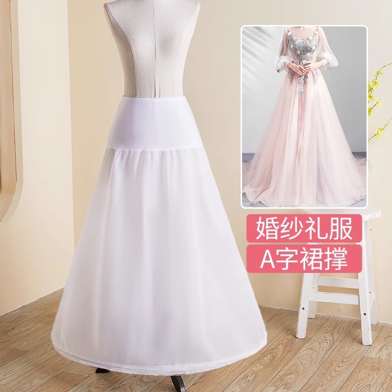 In Stock 1 Hoop Ball Gown Petticoat A-Line Wedding Bridal Underskirts  Crinoline Slip Evening Party Skirt