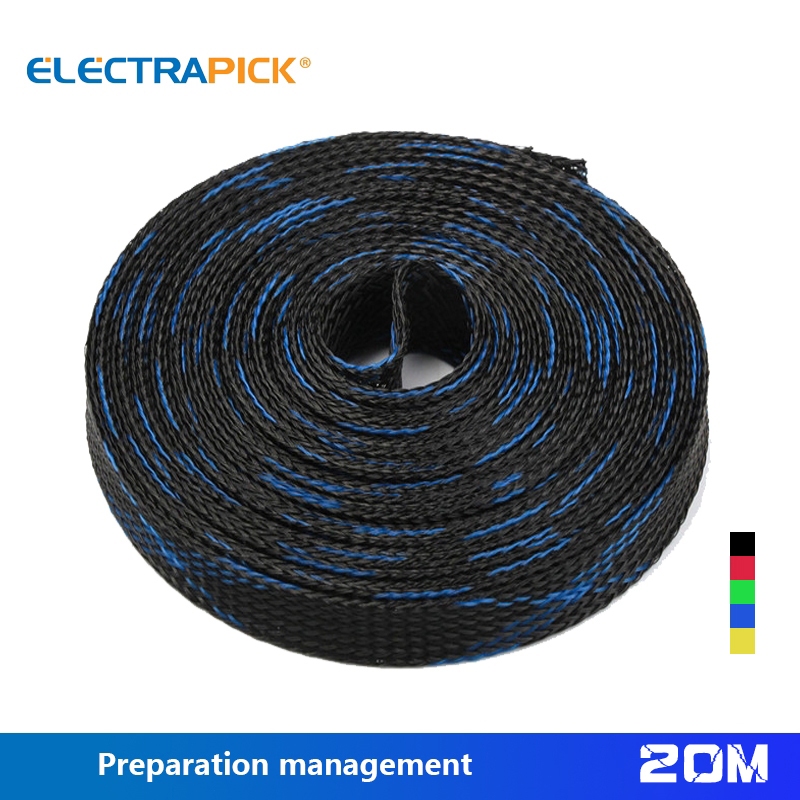 Electrapick Cable Sleeve Pet Braided Expandable Wire Wrap (20/4/6/8/10 ...