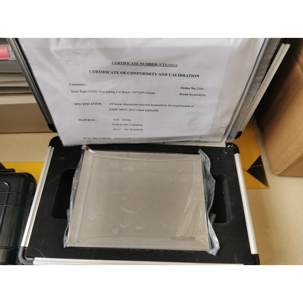 ASME Block UT NDT Calibration Block NonPipe Weld Calibration Test