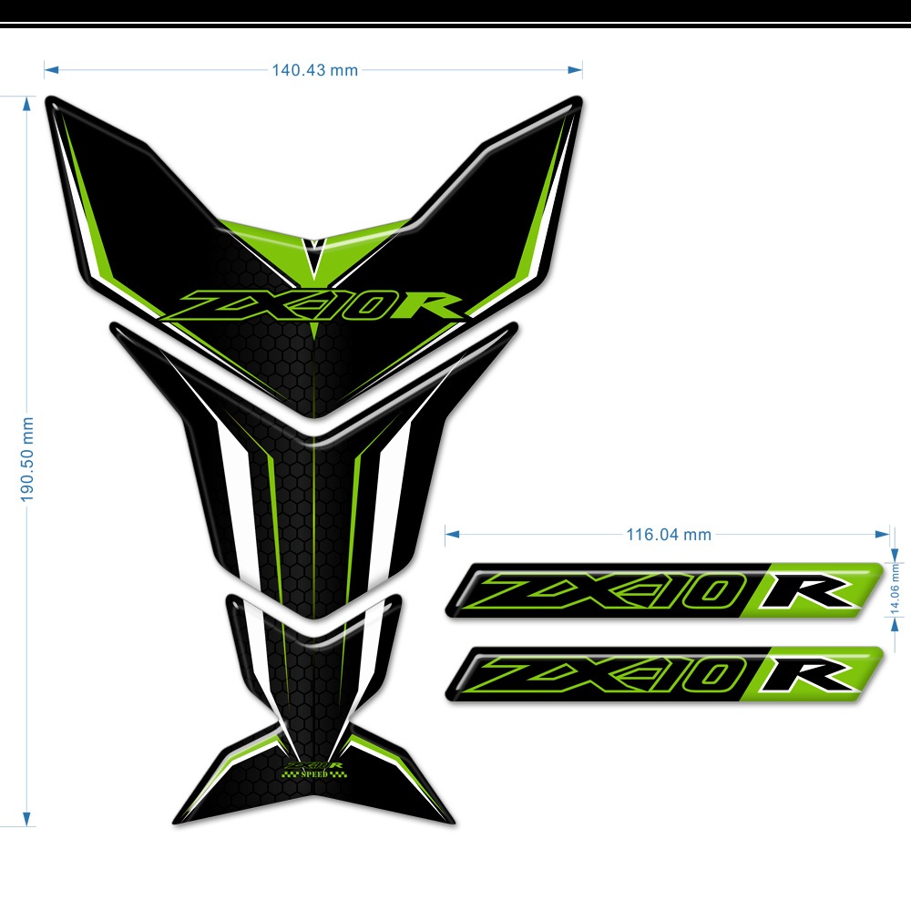 Stickers For Kawasaki Ninja Zx R Zx R Zx R Tank Pad Tankpads Gas Knee Emblem Badge Logo